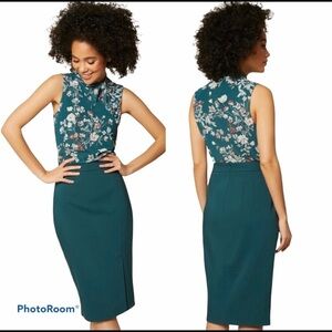 RW&CO. Teal Pencil Skirt